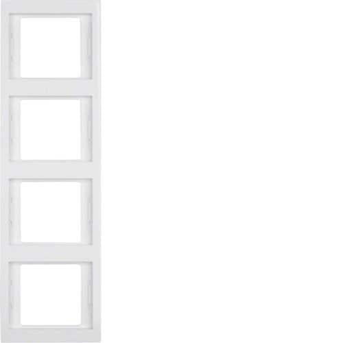 Berker 13437009 Rahmen 4fach senkrecht K.1 polarweiß, glänzend Mesch Shop Berker 13437009 Rahmen 4fach senkrecht K.1 polarweiß, glänzend Mesch Shop